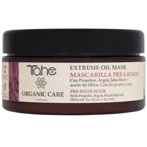 Přírodní hydratační maska Extreme oil aplikovaná před šamponem pro pevné a suché vlasy (300 ml) TAHE