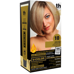 Barva na vlasy V-color č.10 (platinová blond)- domácí sada+ šampon a maska zdarma