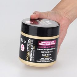 Multifinkční maska 3 v 1 na barvené vlasy s Gold proteinem a UV filtrem (400 ml) TAHE